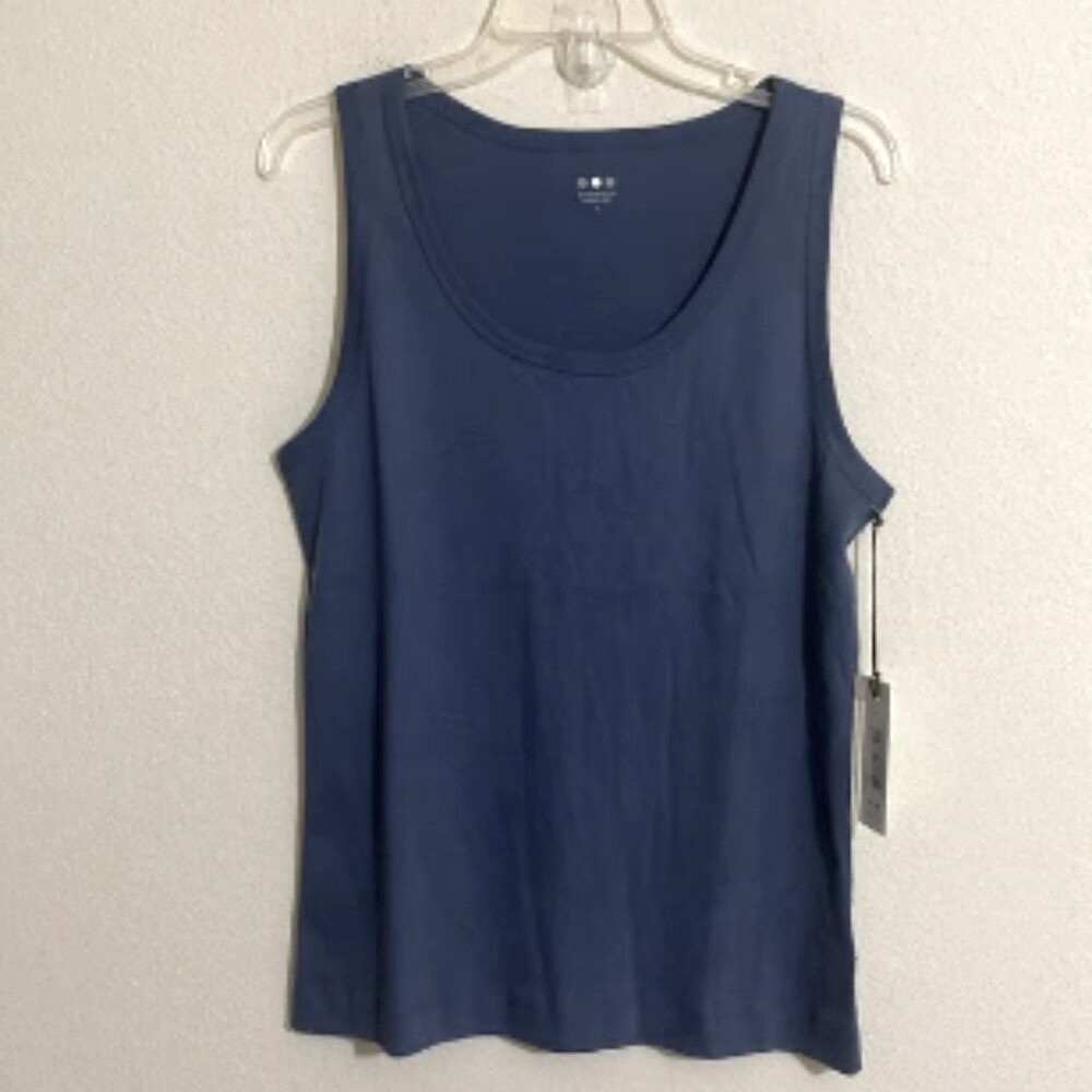 THREE DOTS Rocker Tank Top Women's Size XL